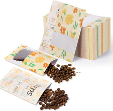 120 Pcs Seed Envelopes 3.54 x 5.5 Inch Floral Seed Storage Packets Resealable