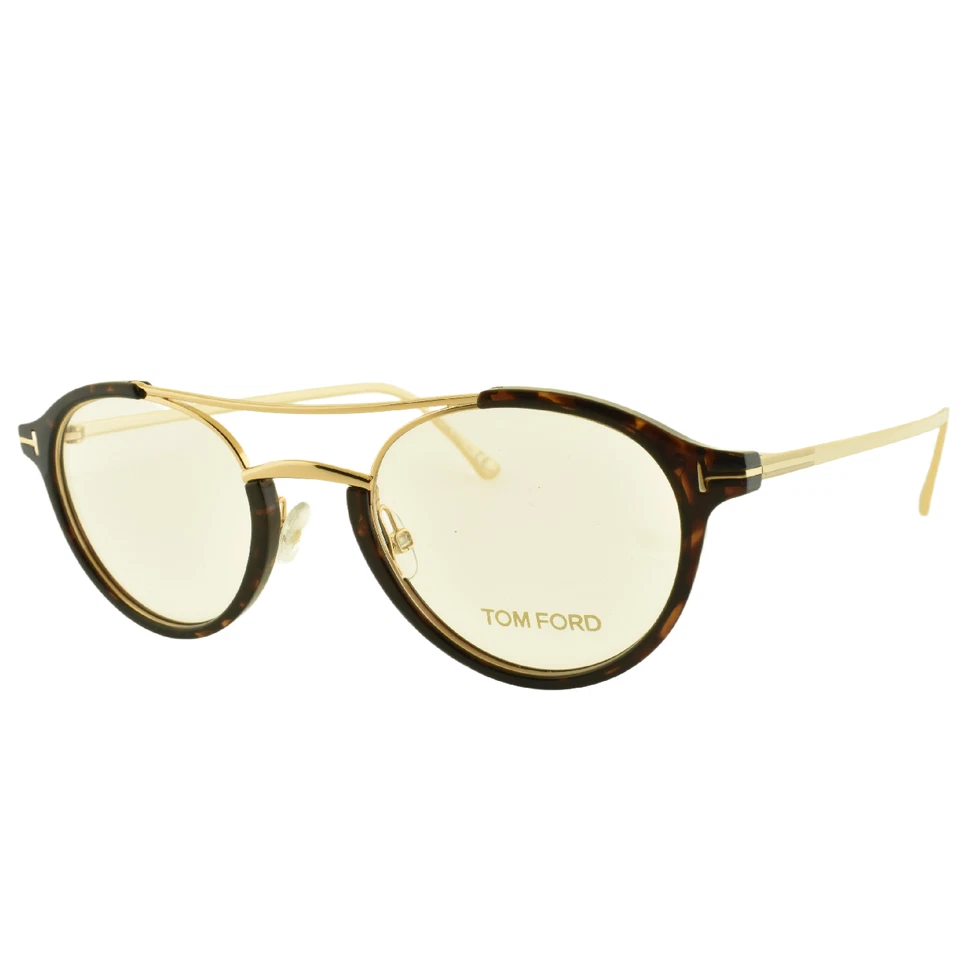 NEW! TOM FORD TF5515 052 49-22-145 Black/Gold Oval Full Rim Womens Optical Frame - Image 2 of 4