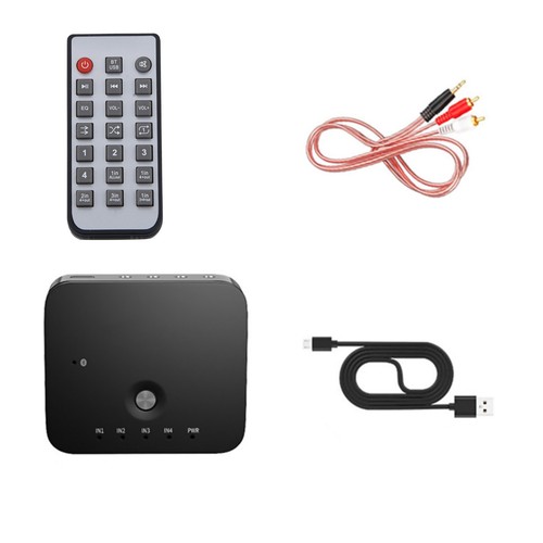 3.5mm Audio Adapter Switcher Laptop Remote Control Bluetooth Receiver ...