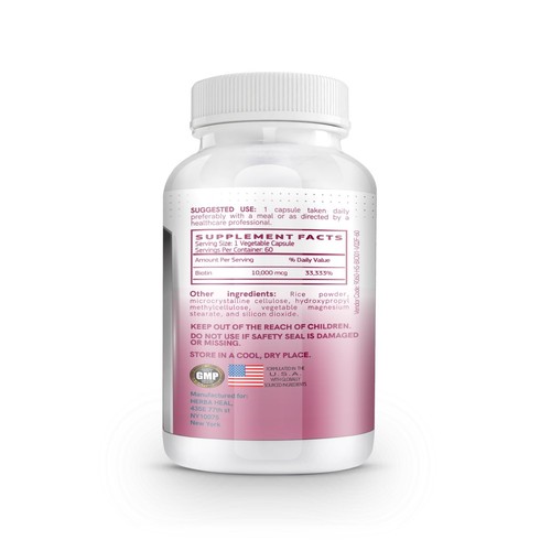 Biotin 10,000MCG Capsules Hair Growth for Women and Men - Vitamin B7 Pills - - Picture 4 of 7