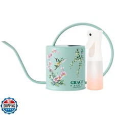 Watering Can for Indoor House Plants - Cute Decorative Metal Gard