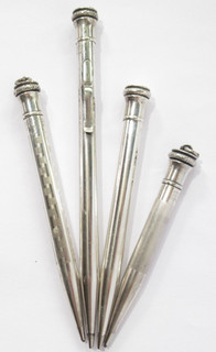 Vintage Wahl Eversharp Sterling Silver Ring Top Mechanical Pencil Lot 4