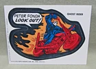 1975 GHOST RIDER STICKER Vintage Topps Marvel Comic Book Super Heroes Card Hero