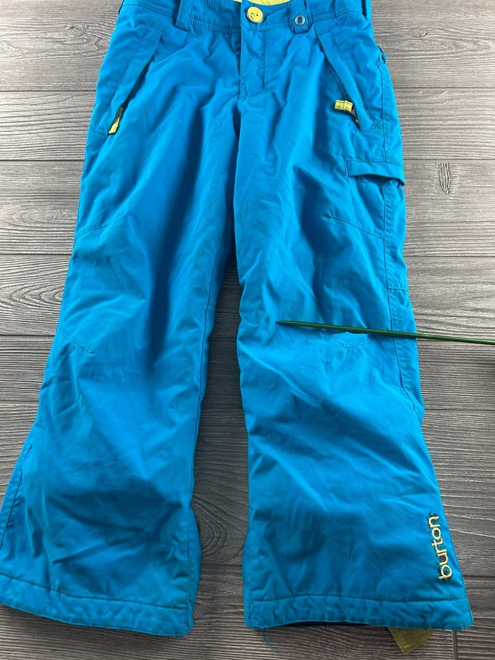 Burton DryRide Snow Ski Skiing Snowboard Pants, Blue Kids Youth Medium 7/8 - Image 3 of 4