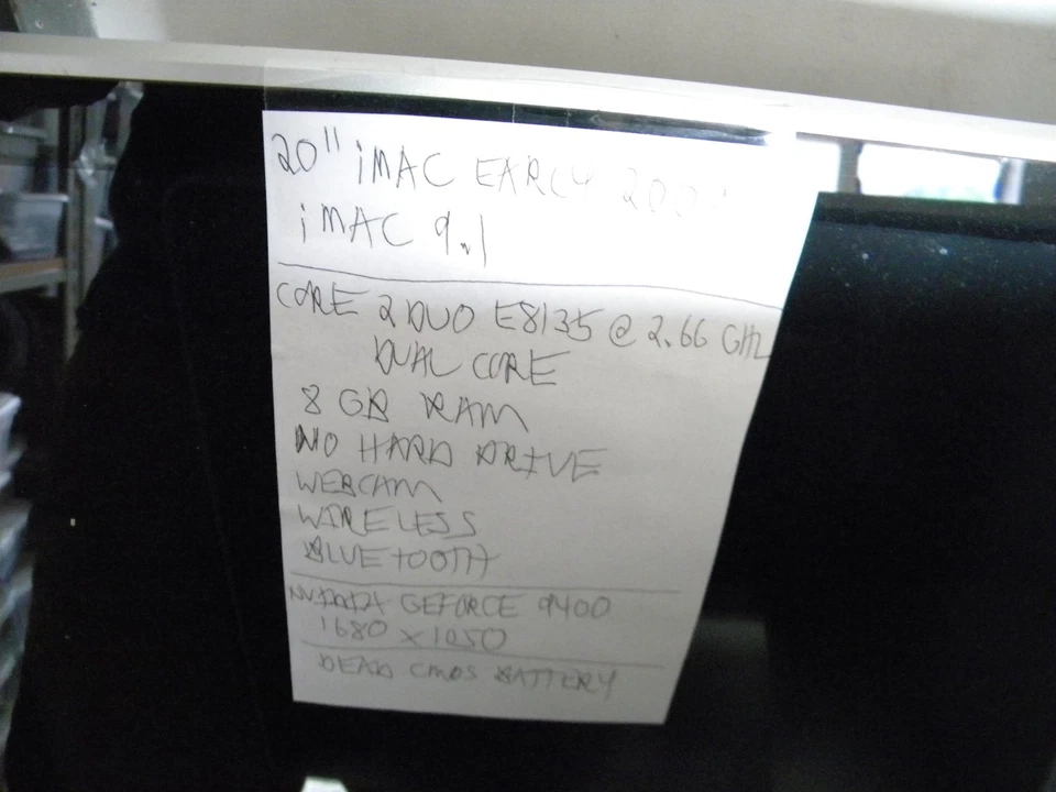 Lot of Two Apple iMac A1224-working but will need hard drives-see configurations - Image 4 of 4