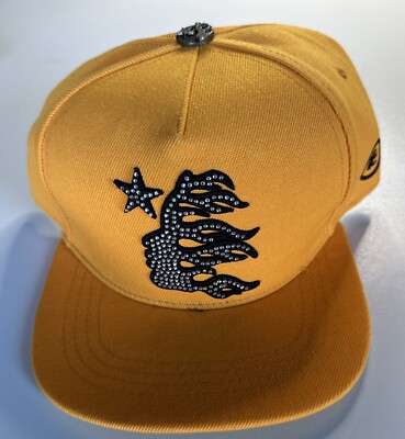 HellStar Rhinestone Hat Authentic-Orange-new With Tags