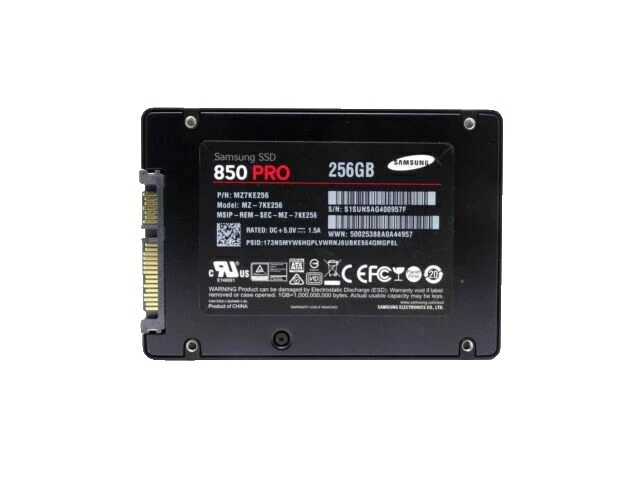 Samsung SATA I las unidades de estado sólido de 256 GB