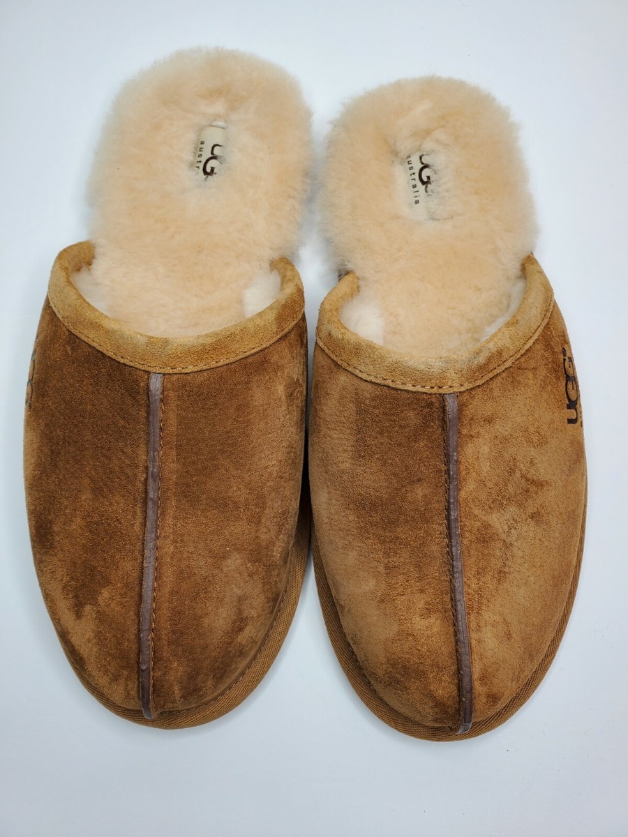 UGG Chestnut Suede Shearling-Lined Men’s Slippers UGG Classic Men main image 3