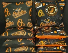 Set Of 8 Baltimore Orioles Cornhole Bags Quality FREE SHIPPING