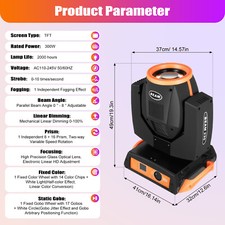 7R Sharpy 230W Zoom Moving Head Beam Light 8 16Prism Strobe Stage Party DJ Light