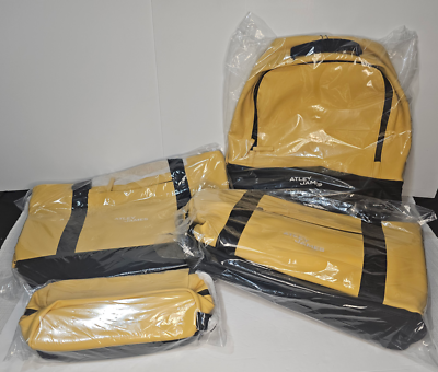 NEW Atley James 4 Piece Bradshaw Travel Set -Duffel, Tote