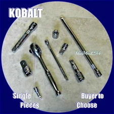 KOBALT Socket Extensions, Adapters, Universal Joints, 1/4", 3/8", 1/2" Fast Ship