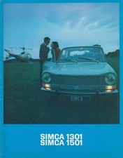 Simca 1301 & 1501    Prospekt 09. 1967 Brochure / Depliant franz french