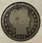 1892 Barber quarter,  good +