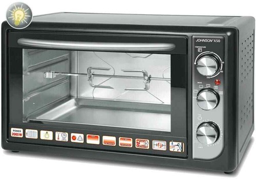 Fornetto Elettrico Ventilato JOHNSON Forno Elettrico 50 Lt GIRARROSTO Timer  X50 | eBay