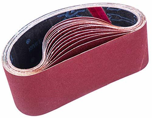 Nastri abrasivi 75x 533 mm, Set di Nastri Abrasivo (5 x grana (R8h)