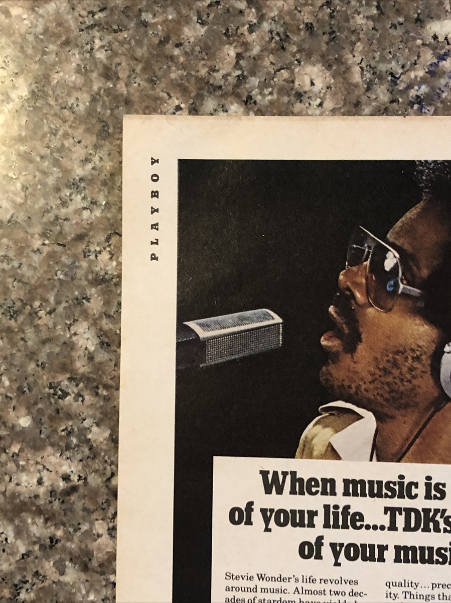Stevie Wonder TDK特集冊子 Vintage Ads- Stevie Wonder TDK - Wooden Poster – Famous Rebel