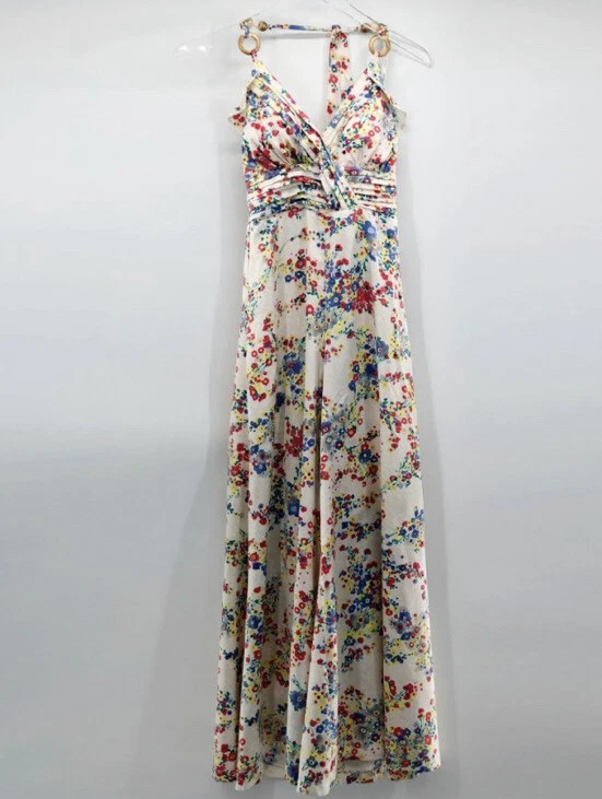 Xoxo Juniors Jumpsuit Palazzo Pants Floral Vintage Retro Size Small Catsuit - Image 2 of 4