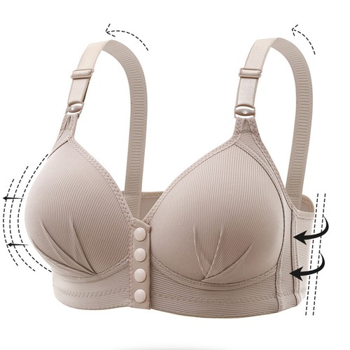 Women's Nursing Bra Push Up Anti Sagging Front Open For Breastfeeding - Picture 5 of 26
