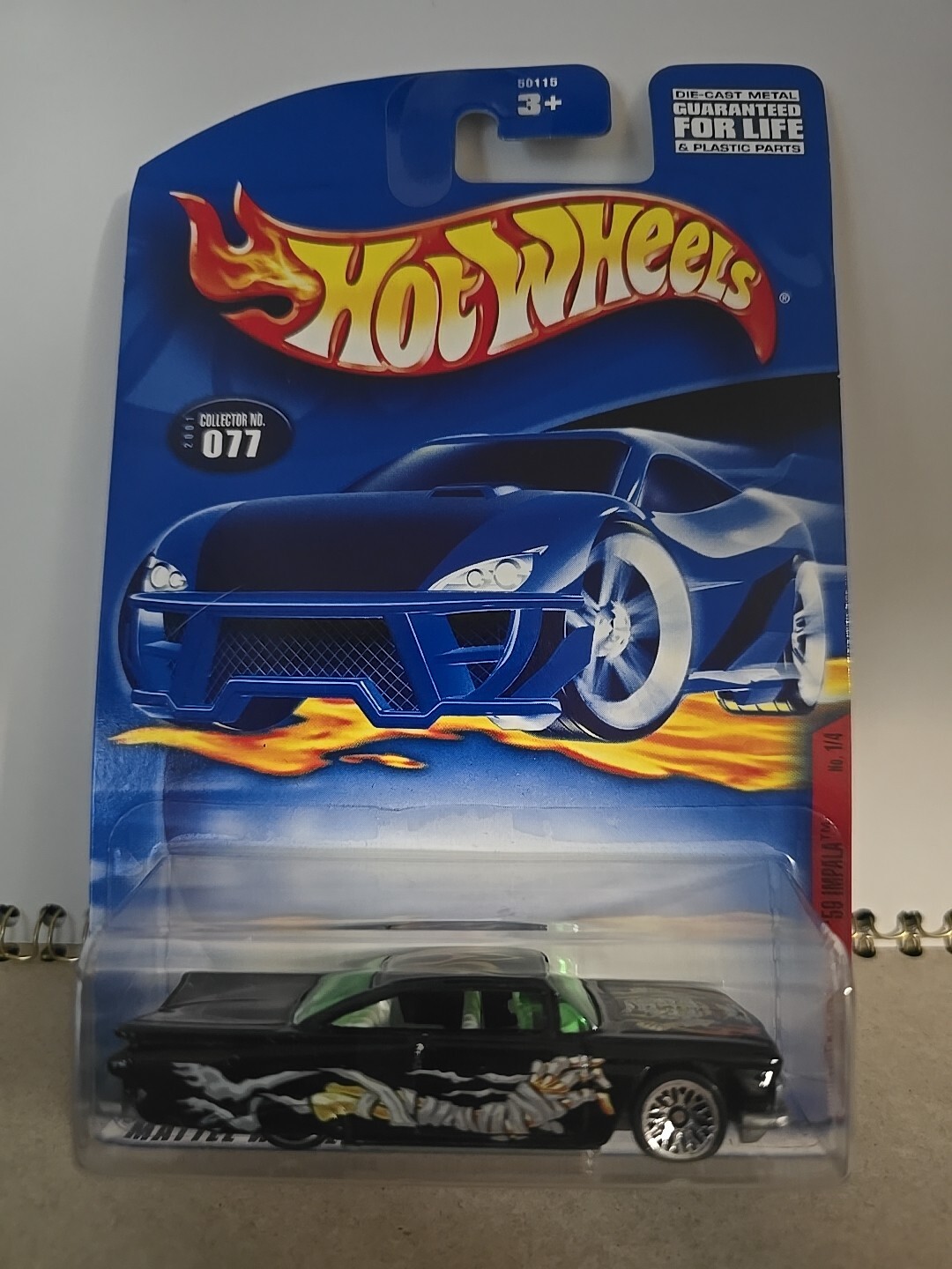 Hot Wheels 2001 MONSTERS SERIES 1/4 - 1959 Impala #077