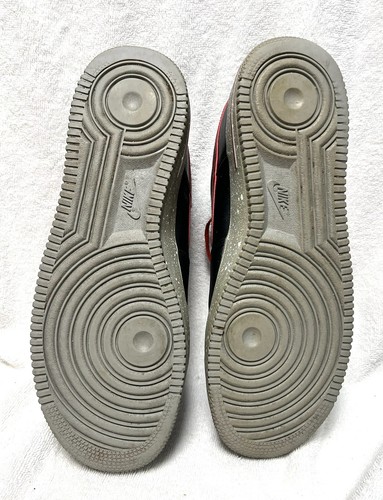 Nike AF-1 '82 Low 488298-070 Black w/Red Swoosh sz.11 excellent condition - 第 3/8 張圖片