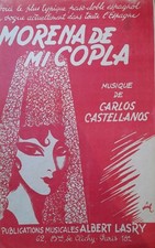 Vieilles Partitions - Morena de mi Copla et cinq chansons - Accordéon