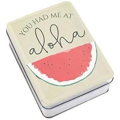 Wassermelonen-Metalldose 'You Had Me at Aloha' Schmuckkästchen Heimdekoration