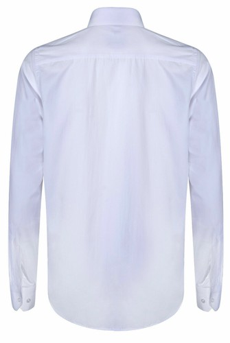 Mens Club Collar White Shirt 1920s Peaky Blinders With Bar Poplin Pin Smart - Picture 2 of 5