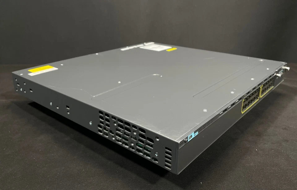 Cisco WS-C3750X-24P-S 24 Port PoE Gigabit Switch - Same Day Shipping - Image 2 of 4