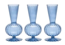 KIM SEYBERT Tess Bud Vase Cadet, set of 3 new in box