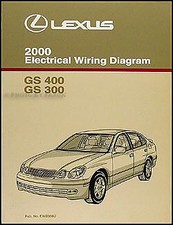 2000 Lexus GS 300 400 Electrical Wiring Diagram Manual NEW Original GS300 GS400