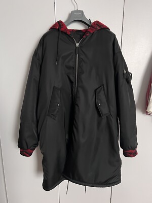 FW21 Prada Runway by Raf Simons Re-nylon Bomber Jacket - Black