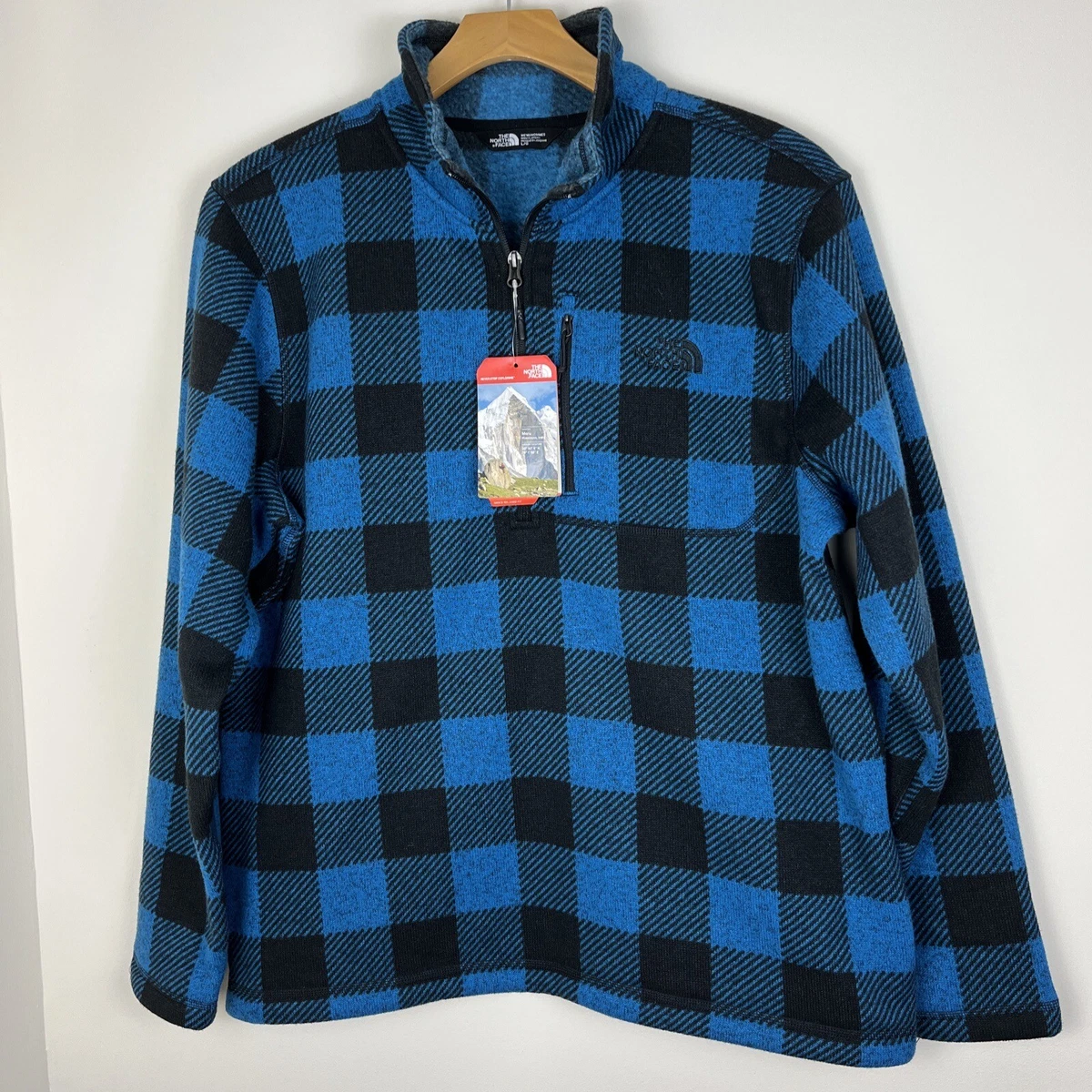 North face clearance buffalo plaid pullover
