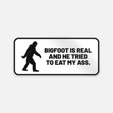 Bigfoot Is Real Sticker Vinyl Car Bumper Decal