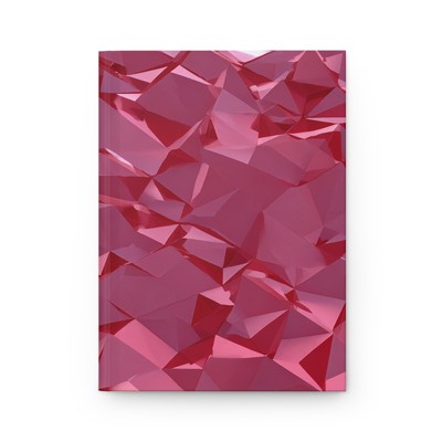 Red Polygon Hardcover Journal Matte