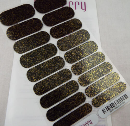 Jamberry Relic Gold 0916 61A1 Nail Wrap  Full Sheet - Picture 1 of 2