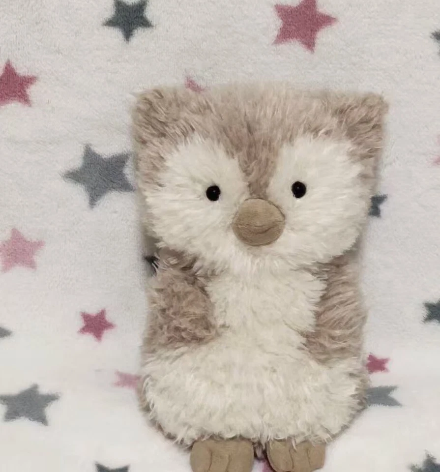 Jellycat 7.5" beige white Little Owl retired plush includes dust bag - Image 2 of 4