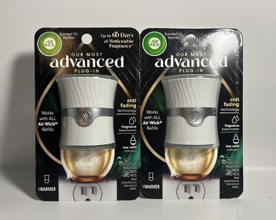 (2) Air Wick Advanced Scented Oil Electrical Plug Diffuser-NIB-FREE SHIP!
