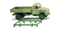 Wiking Lkw Magirus S 3500 Pritschenkipper HellgrüN 042496