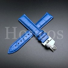 21MM LEATHER WATCH BAND STRAP FITS FOR LONGINES MASTER COLLECTION WATCH L/BLUE