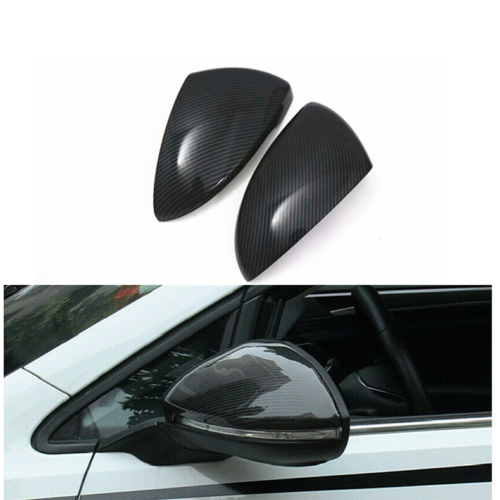 For Kia Forte K3 2019-2022 Carbon Fiber ABS Rear View Mirror Cover Cap Wing Trim