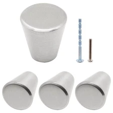 Cabinet Knobs 4pack Small Gold Cone Dresser Knobs Dia. 3/4 inch Drawer Knobs ...