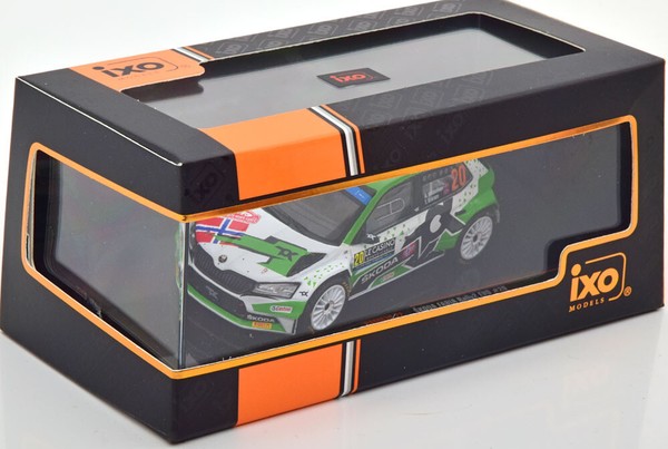 Skoda Fabia RALLY2 Evo #20 Sieg WRC2 Monte Carlo 2022 Mikkelsen Ixo RAM839 1/43-image