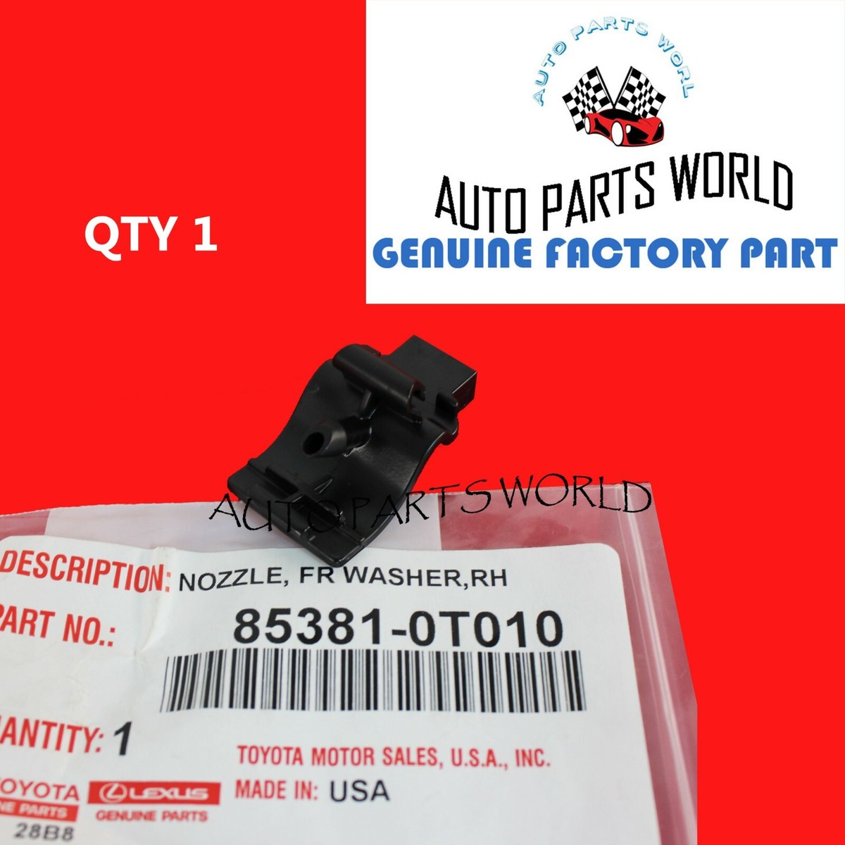 Windshield Washer Nozzle Sprayer Set 85381-44010 Fit For Toyota Tacoma 2005-2015 - Foto 11