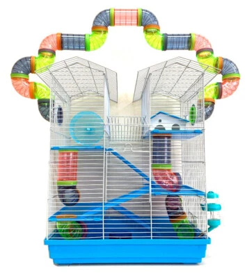 MCAGE 5-Levels Large Twin Towner Syrian Hamster Habitat Rodent Gerbil Home Mouse Mice