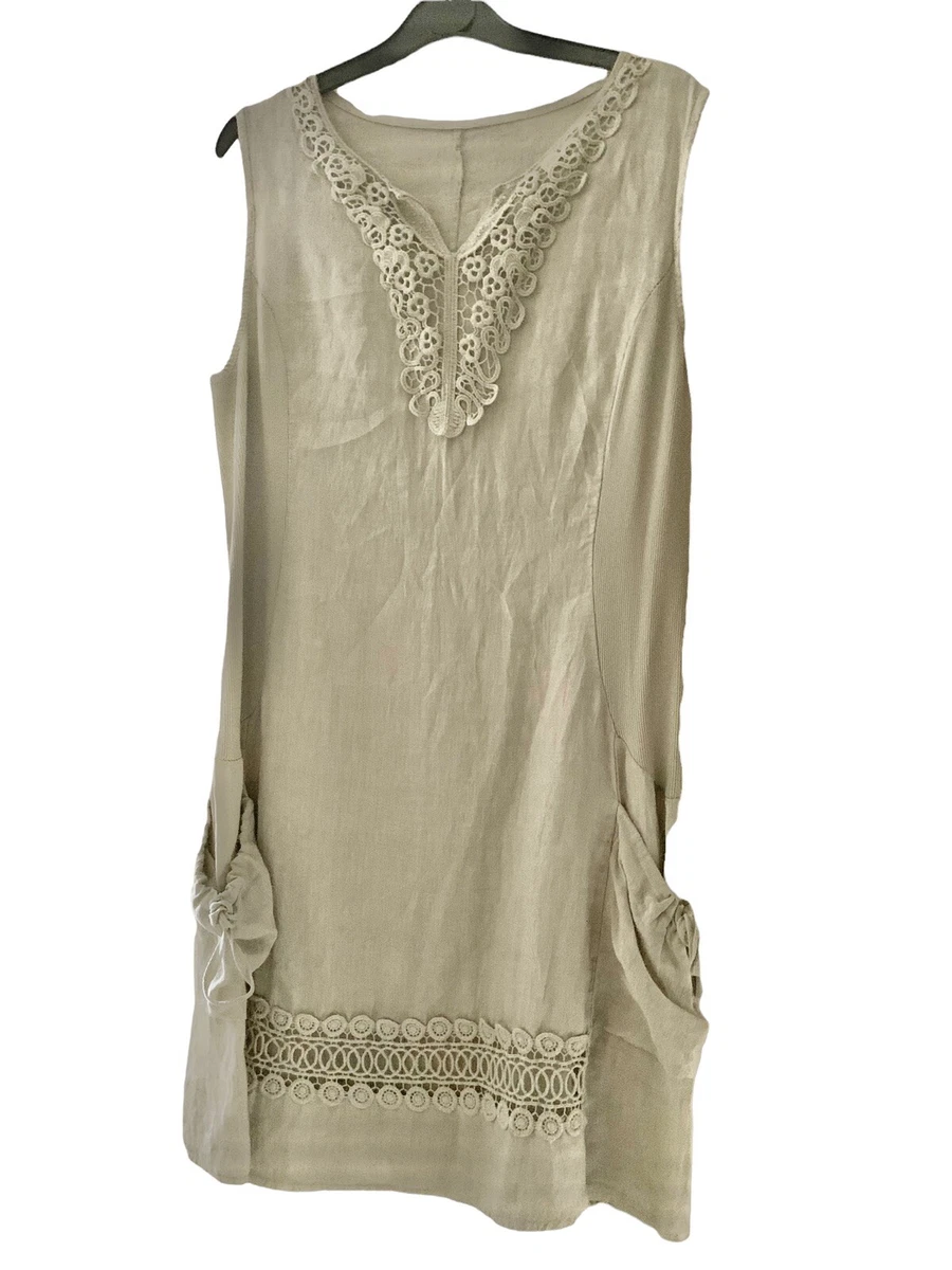 knee length dresses for ladies carla linen two piece set – Ysanne main image 0
