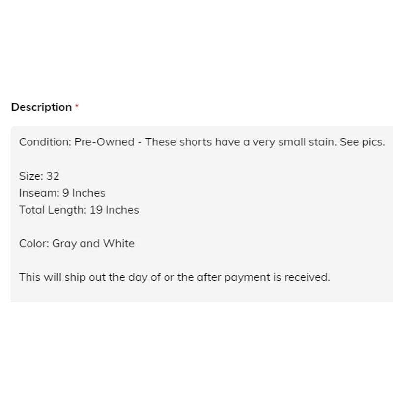 Pantalones Cortos RVCA Chinos Caquis Golf Para Hombre Talla 32 Gris Blanco Rayas Algodón Plano Foto 3 de 4