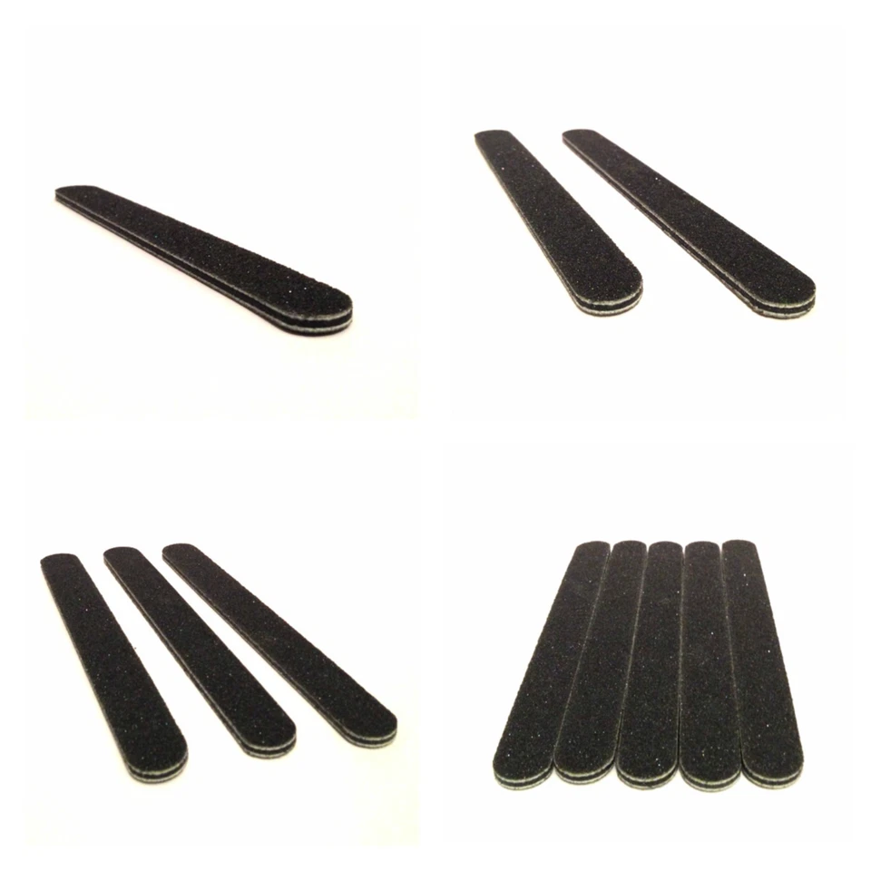 80/80 Grit Nail Files for Acrylic Nails Black and White Various Quantities!!