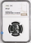 Beautiful 1962 Washington Quarter Silver Proof PF67 (NGC)