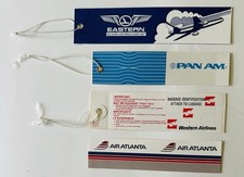 Luggage Tags of US Airlines No Longer in Service PanAm Eastern Western & Atlanta